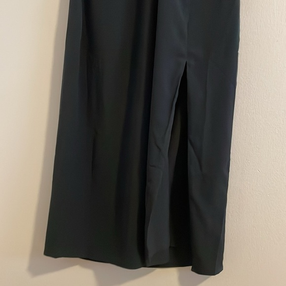 Abercrombie & Fitch Knot‎ Front Halter Midi Dress Women’s Size Medium Black - Picture 6 of 10